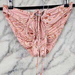 P2F Power 2 The Flower Medium Bikini Wrap Strappy Bottom Sun Moon Evil Eye Snake